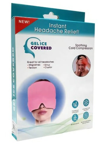 MigraRelief™ – Máscara de gel terapéutica para migraña y estrés